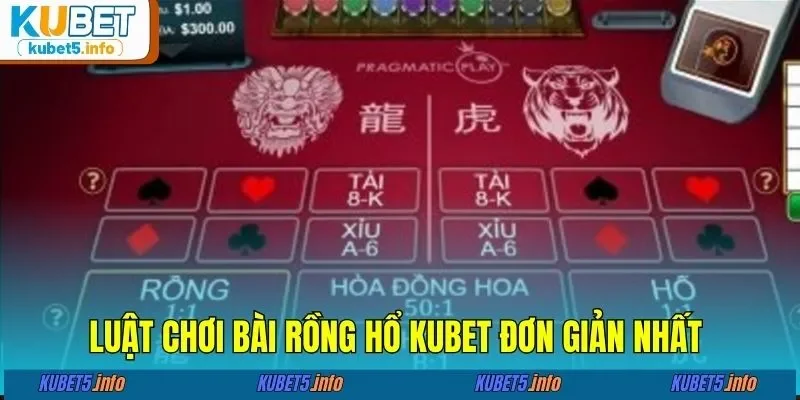 Luật chơi bài rồng hổ KUBET đơn giản nhất